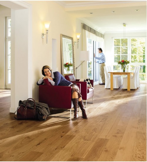 德国汉诺地板三层橡木Plank 1-Strip 180 2V Oak Markant brushed 524577